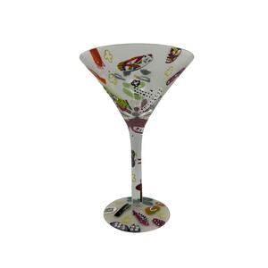 Lolita Love My Martini Collection Flip Flops Martini Glass with Recipe & Box